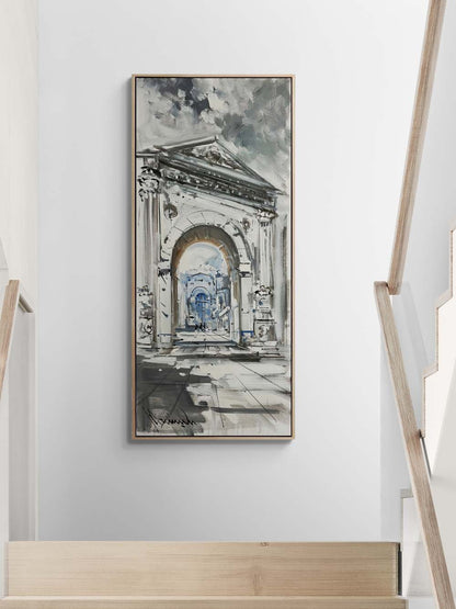 Antik Zamanlara Doğru Yağlı Boya Tablosu