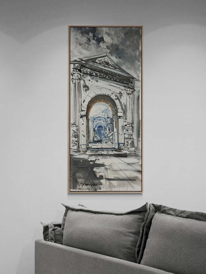 Antik Zamanlara Doğru Yağlı Boya Tablosu