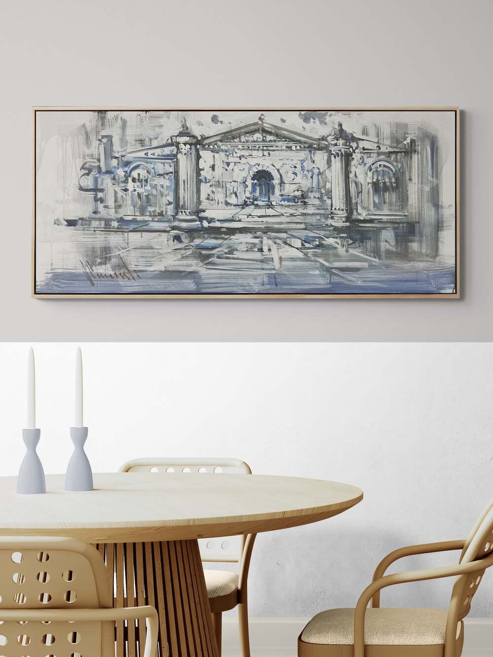 Tarihin Mavisi Yağlı Boya Tablosu