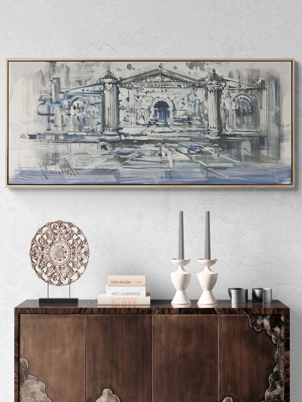 Tarihin Mavisi Yağlı Boya Tablosu