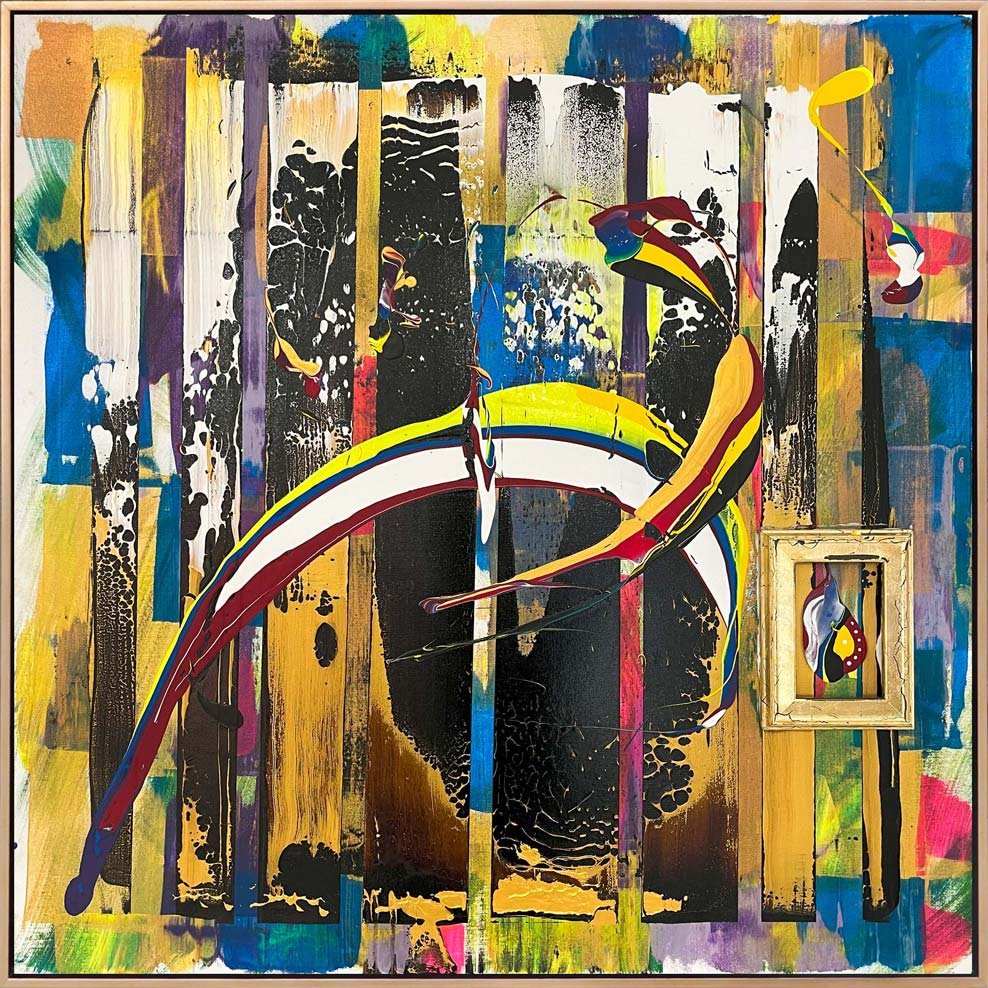 Renklerin Sarmalı Yağlı Boya Tablosu