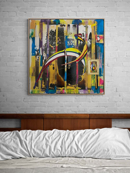 Renklerin Sarmalı Yağlı Boya Tablosu