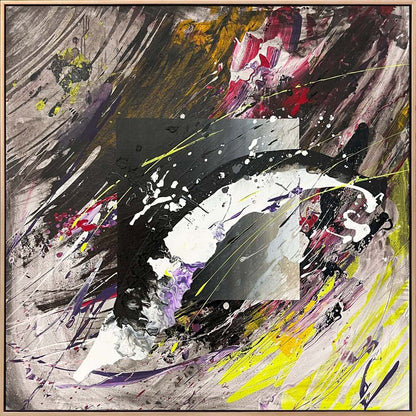 Yansıyan Çizgiler Yağlı Boya Tablosu