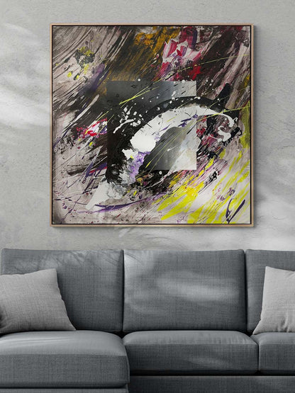 Yansıyan Çizgiler Yağlı Boya Tablosu