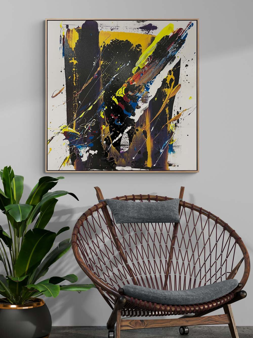 Renklerin Çığlığı Yağlı Boya Tablosu