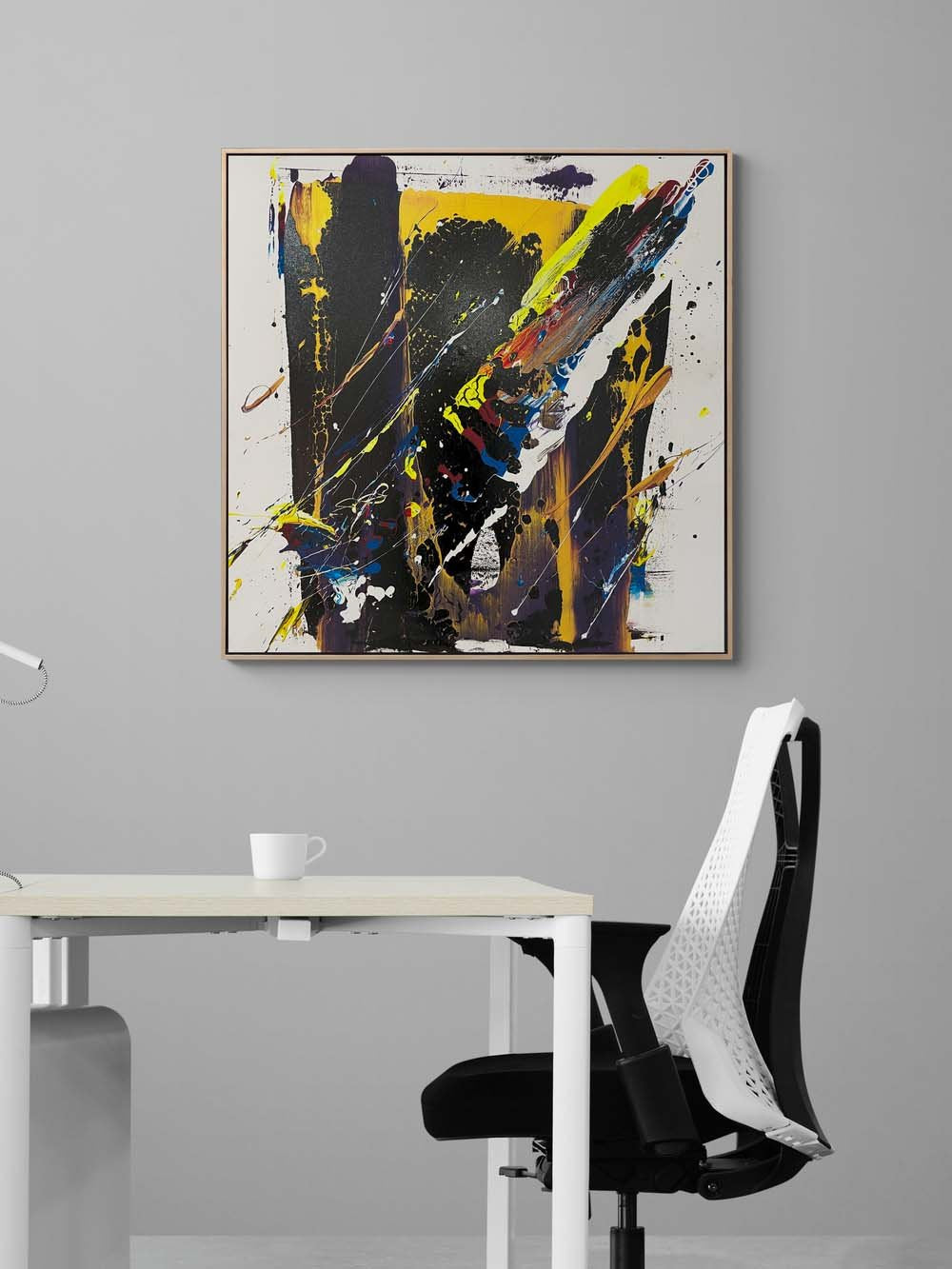 Renklerin Çığlığı Yağlı Boya Tablosu