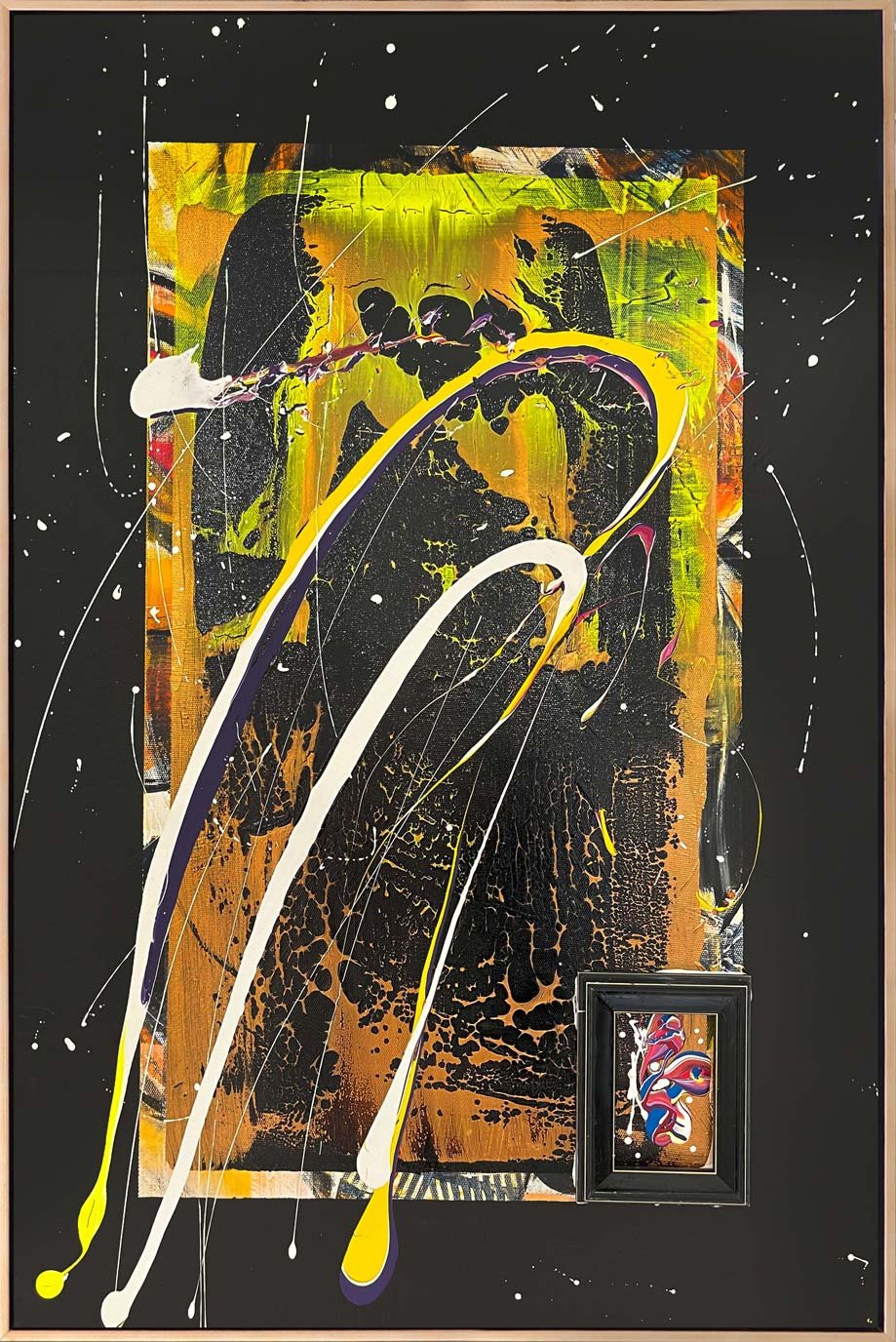 Karanlık ve Işık Yağlı Boya Tablosu