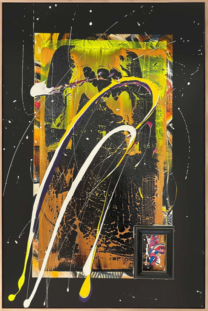 Karanlık ve Işık Yağlı Boya Tablosu