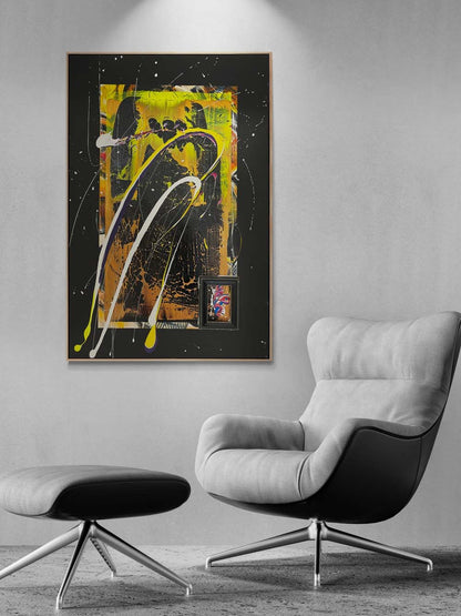 Karanlık ve Işık Yağlı Boya Tablosu