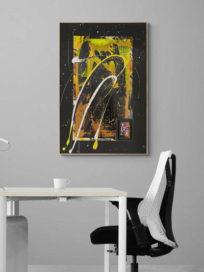 Karanlık ve Işık Yağlı Boya Tablosu