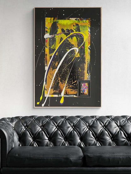 Karanlık ve Işık Yağlı Boya Tablosu