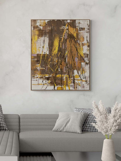 İzlerin Ardında Yağlı Boya Tablosu