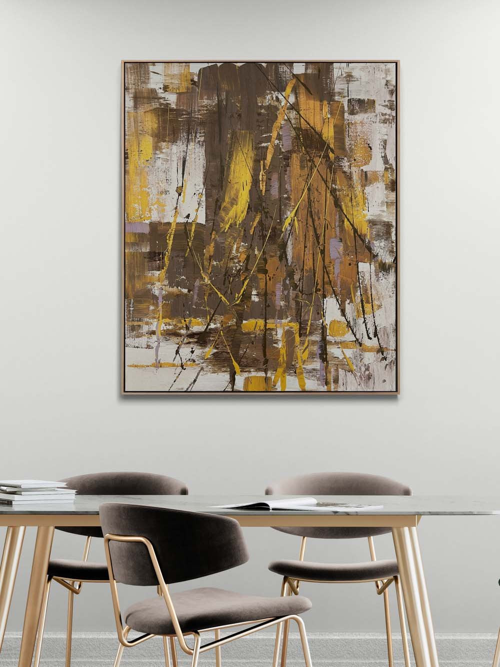 İzlerin Ardında Yağlı Boya Tablosu