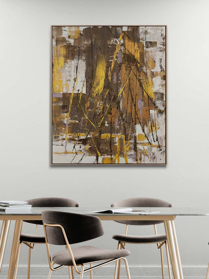 İzlerin Ardında Yağlı Boya Tablosu