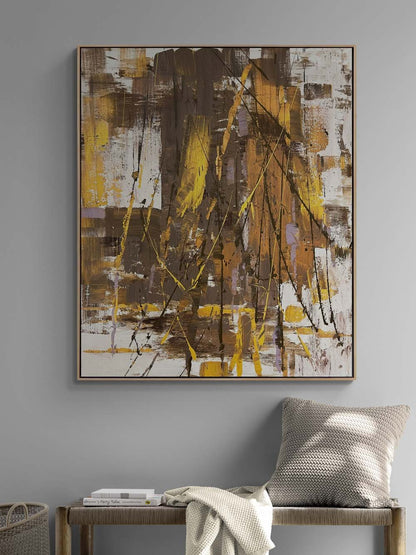 İzlerin Ardında Yağlı Boya Tablosu