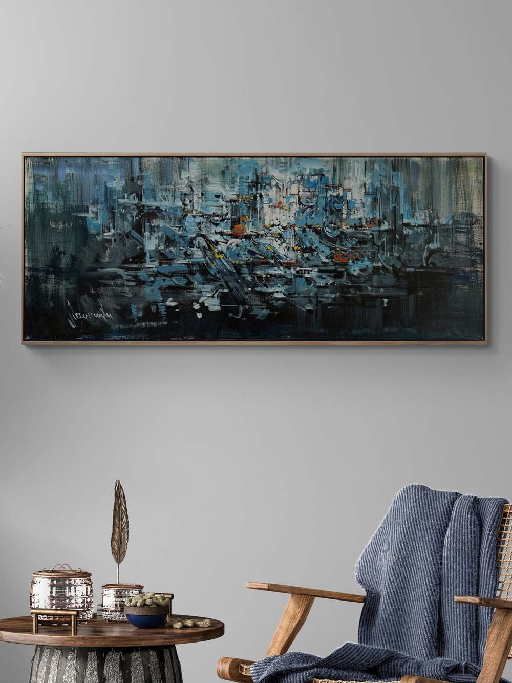 Derinliklerin Yankısı Yağlı Boya Tablosu