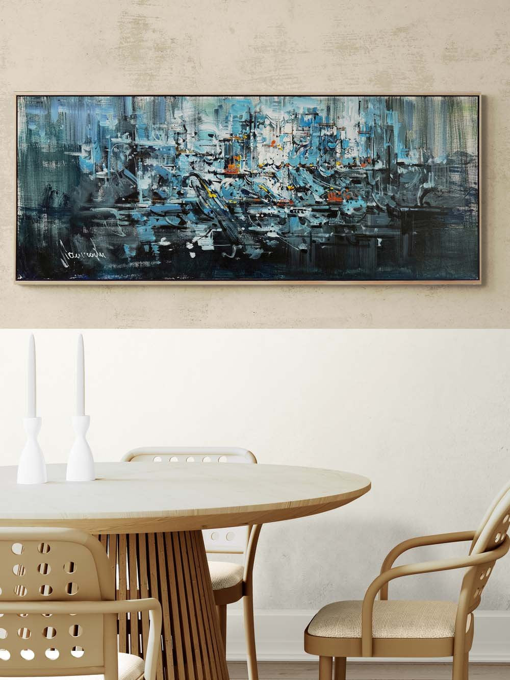 Derinliklerin Yankısı Yağlı Boya Tablosu