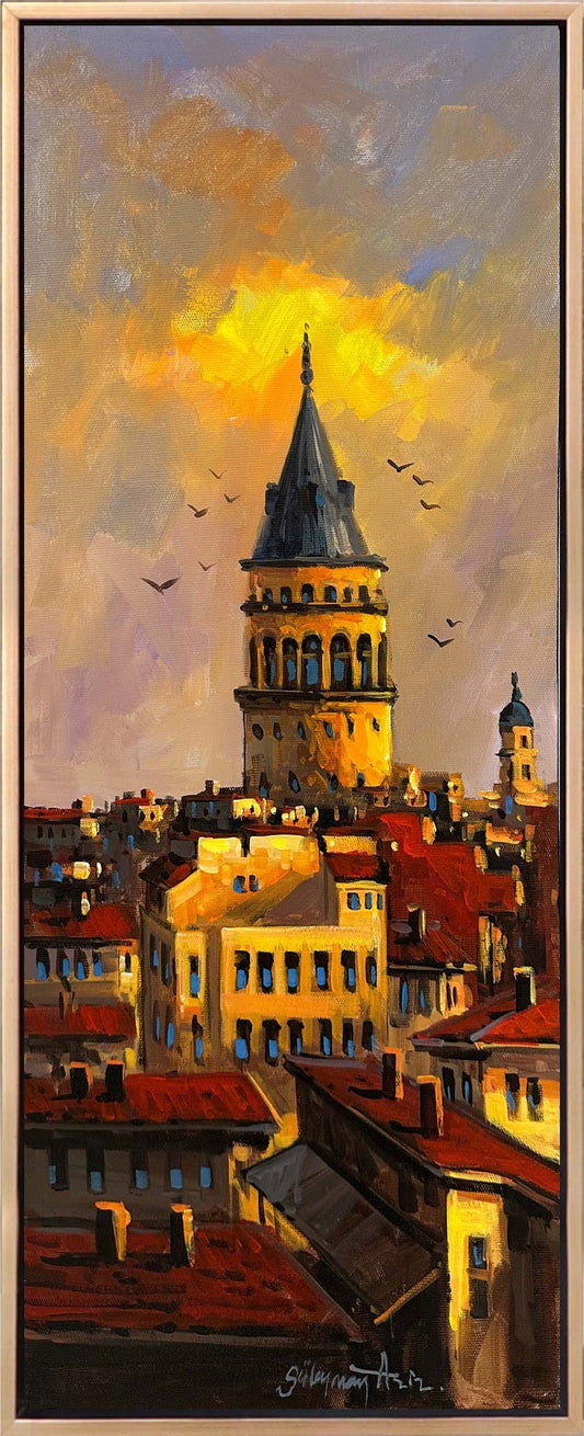 Galata'ya Dönüş Yağlı Boya Tablosu