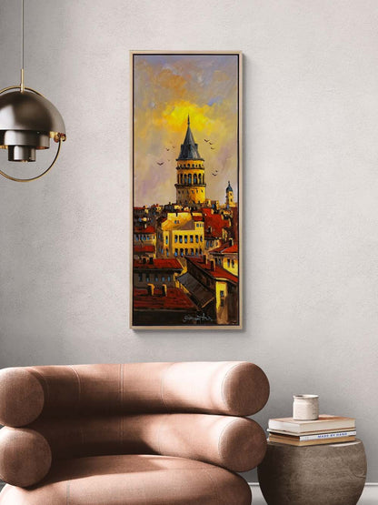 Galata'ya Dönüş Yağlı Boya Tablosu