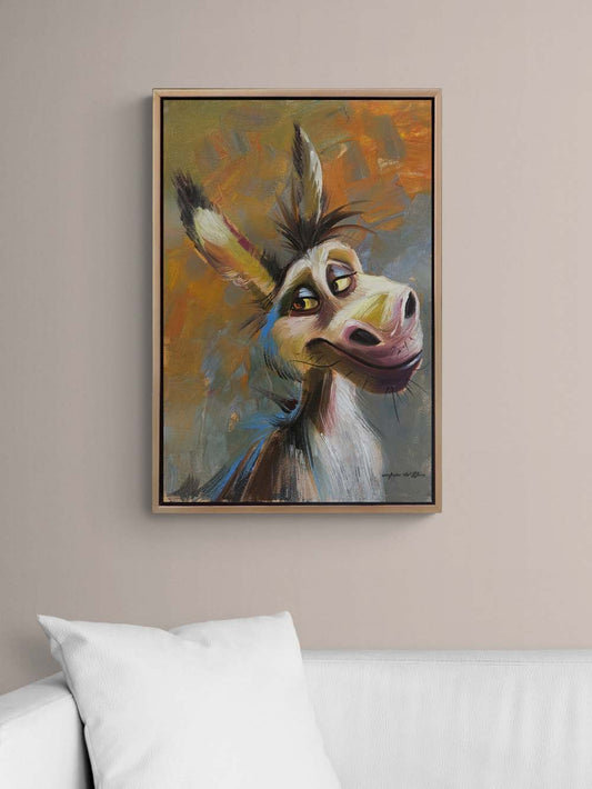 Şımarık Eşek Yağlı Boya Tablosu