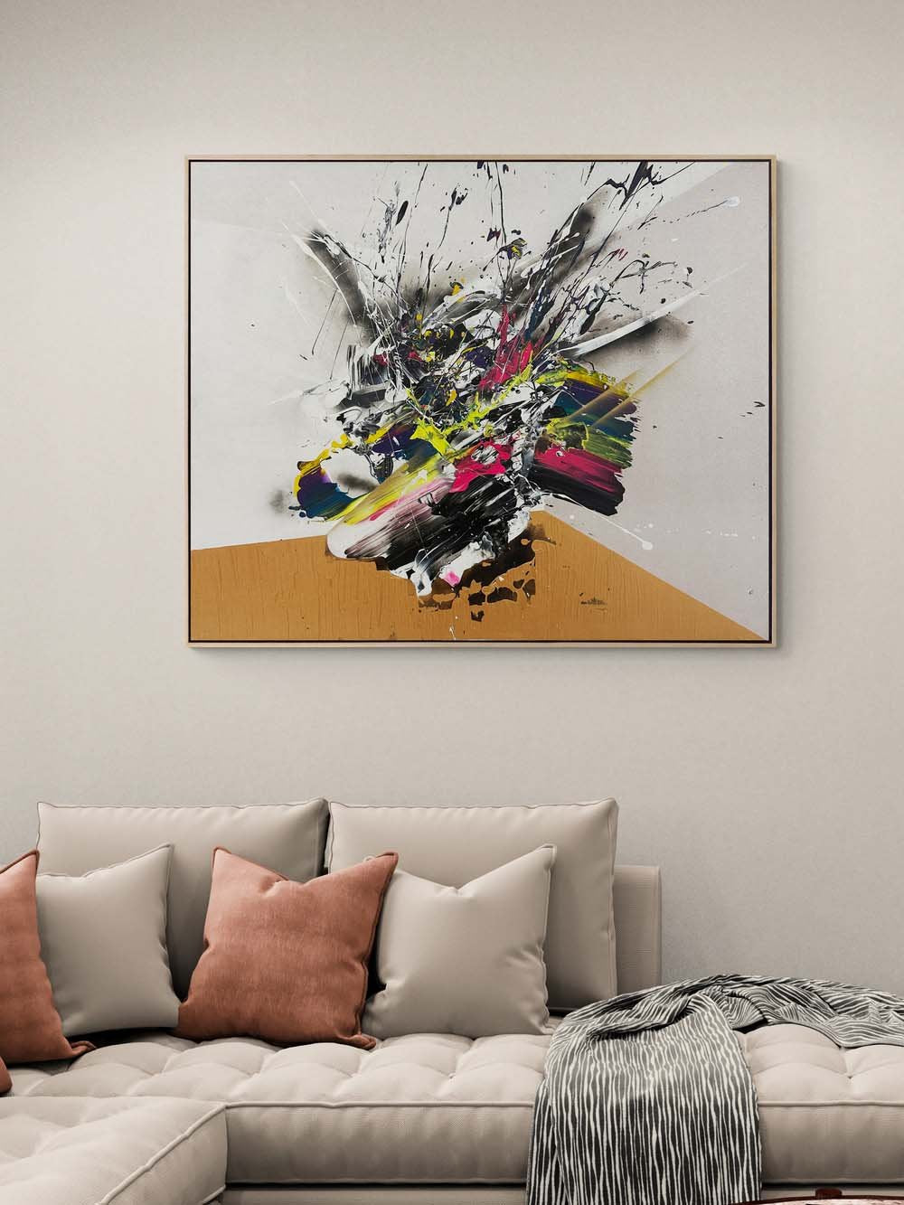 Renklerin Senfonisi Yağlı Boya Tablosu