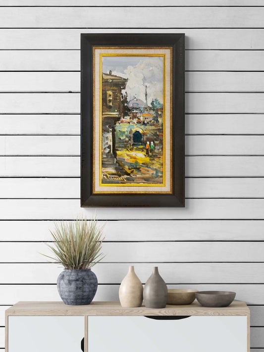 Eski Sokaklar Yağlı Boya Tablosu