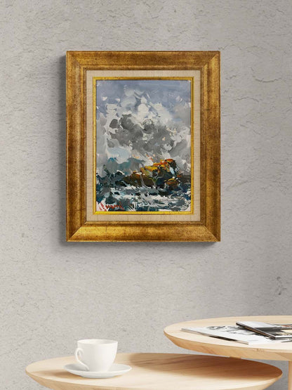 Mavi Uzaklar Yağlı Boya Tablosu