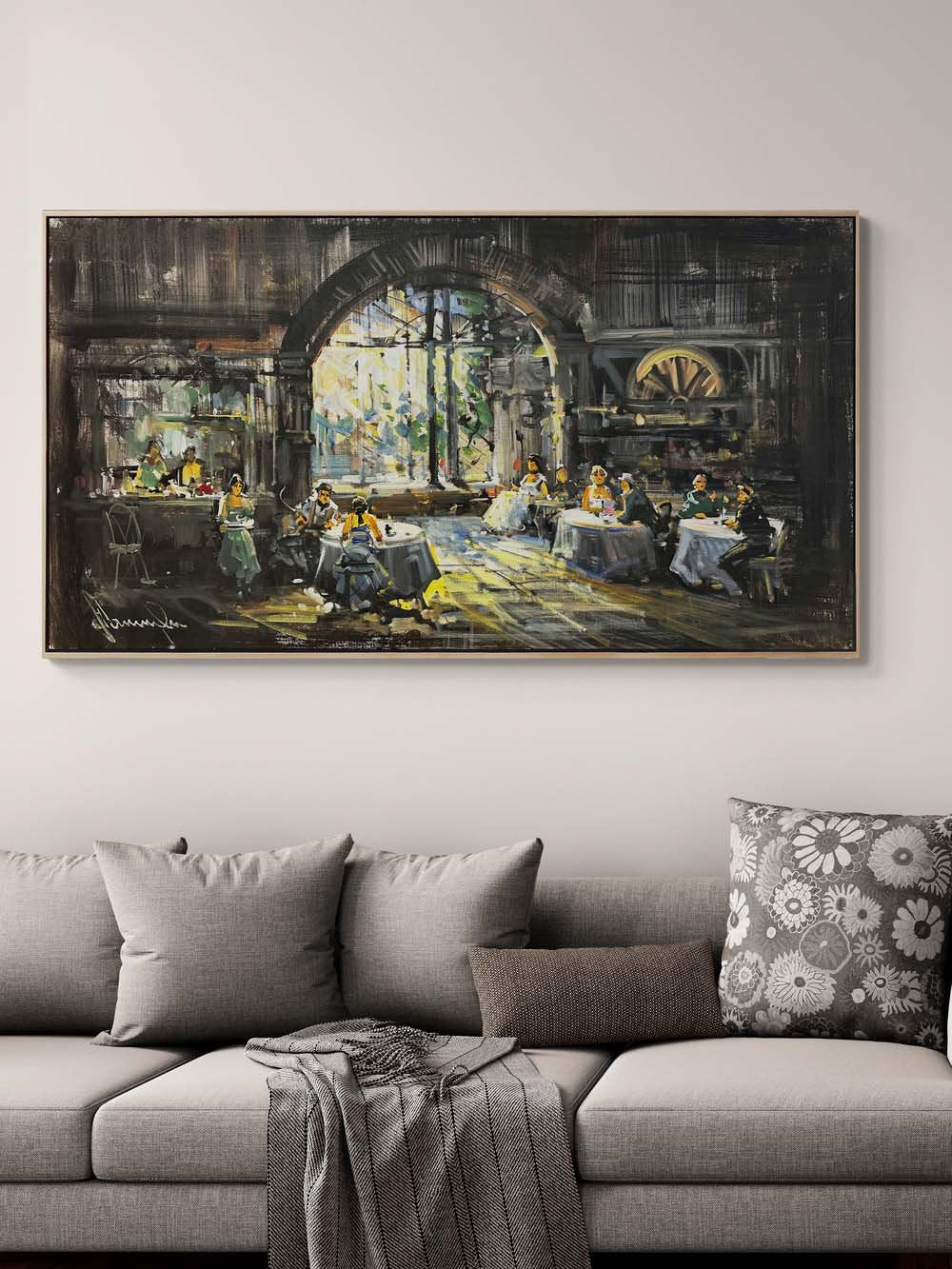 Sanat ve Kahve Yağlı Boya Tablosu