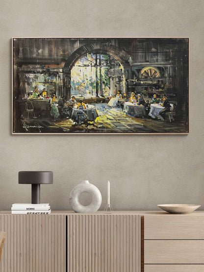 Sanat ve Kahve Yağlı Boya Tablosu