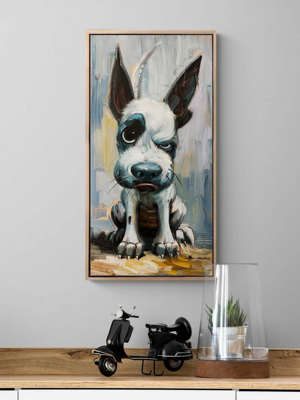 Hırçın Dost Yağlı Boya Tablosu