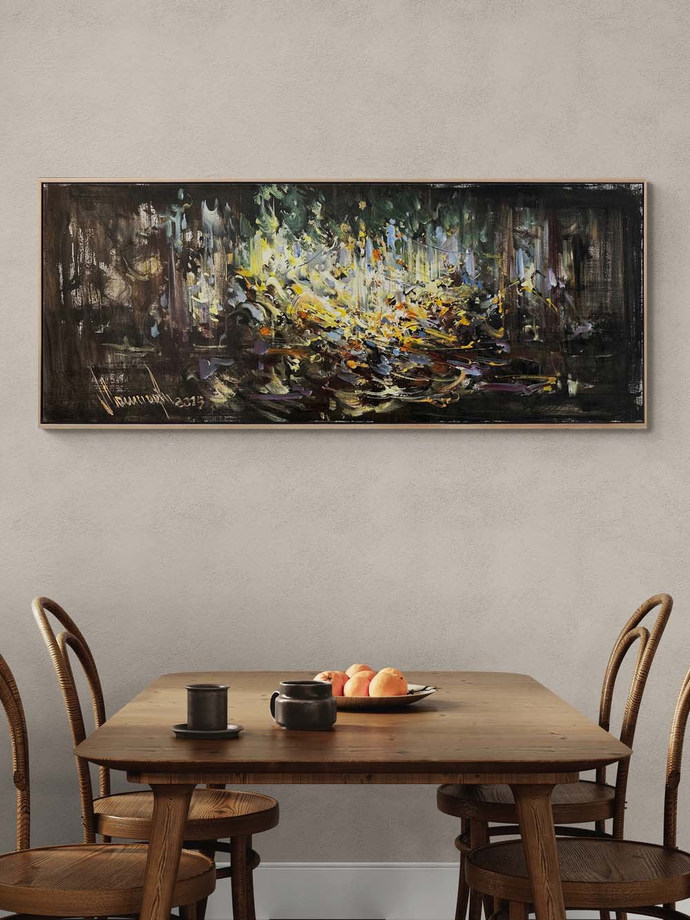 Zamansız Yansımalar Yağlı Boya Tablosu