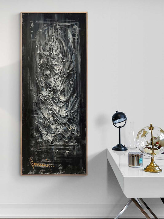 Parçalanmış Sessizlik Yağlı Boya Tablosu