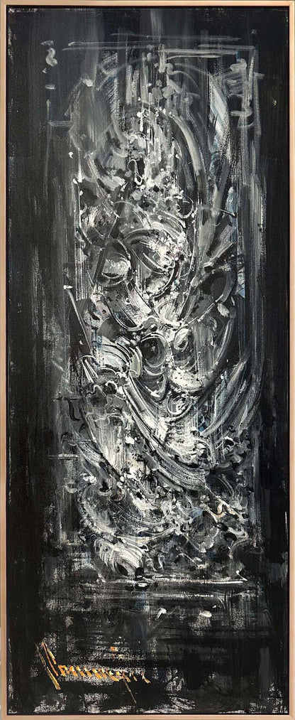 Parçalanmış Sessizlik Yağlı Boya Tablosu