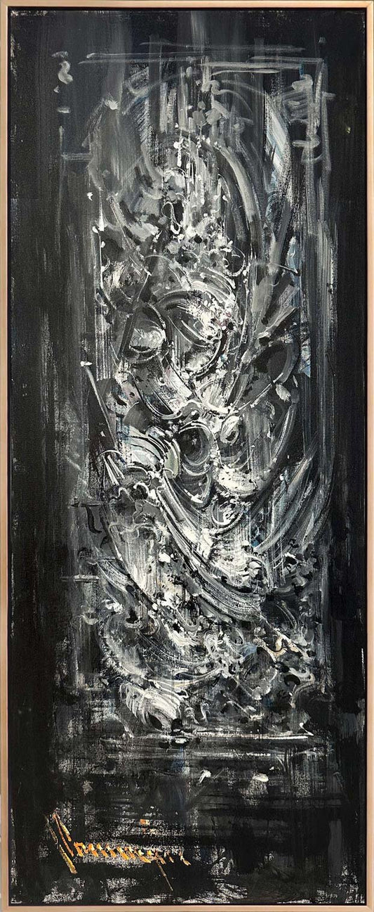 Parçalanmış Sessizlik Yağlı Boya Tablosu