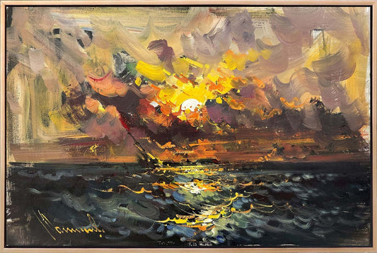 Derin Denizlerde Yağlı Boya Tablosu