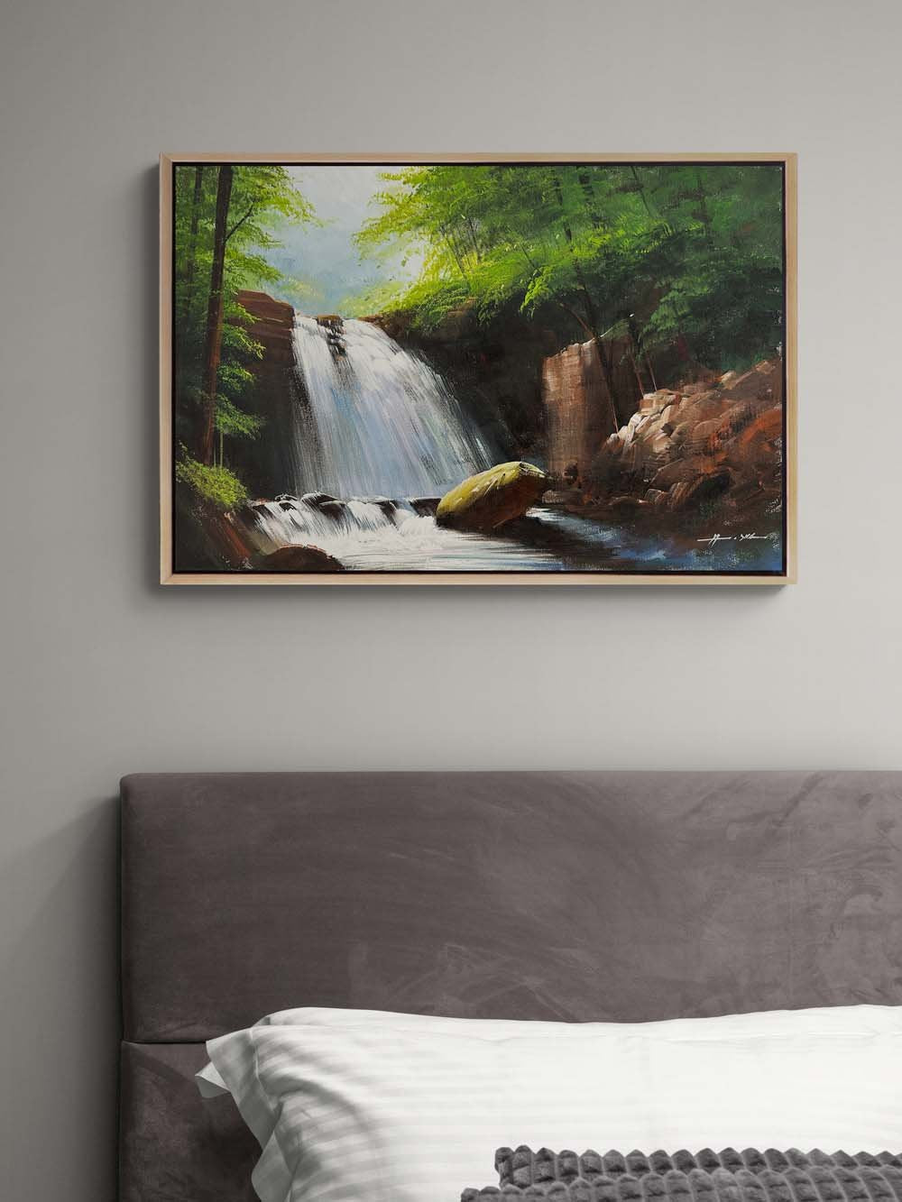 Ağaçlar Altında Yağlı Boya Tablosu