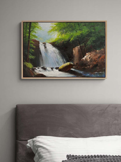 Ağaçlar Altında Yağlı Boya Tablosu