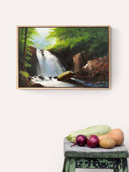 Ağaçlar Altında Yağlı Boya Tablosu