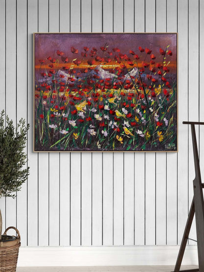 Kuş Cıvıltıları Yağlı Boya Tablosu