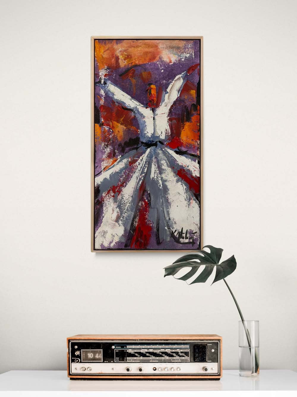 Semazenin Özgürlüğü Yağlı Boya Tablosu