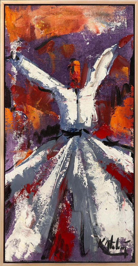 Semazenin Özgürlüğü Yağlı Boya Tablosu