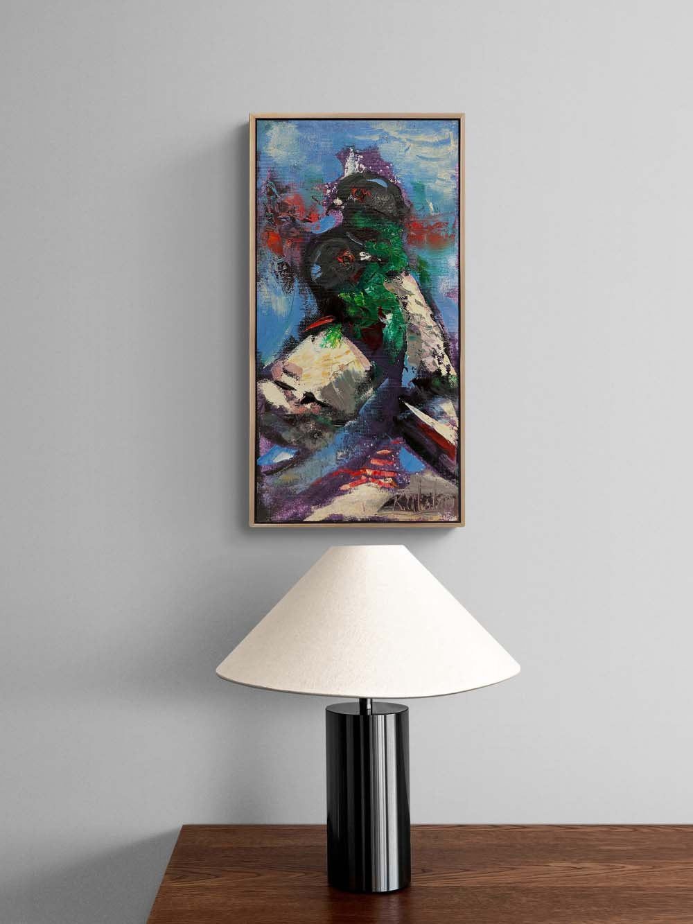 Güvercinler Zarafeti Yağlı Boya Tablosu