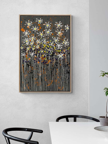 Modern Bahçe Yağlı Boya Tablosu