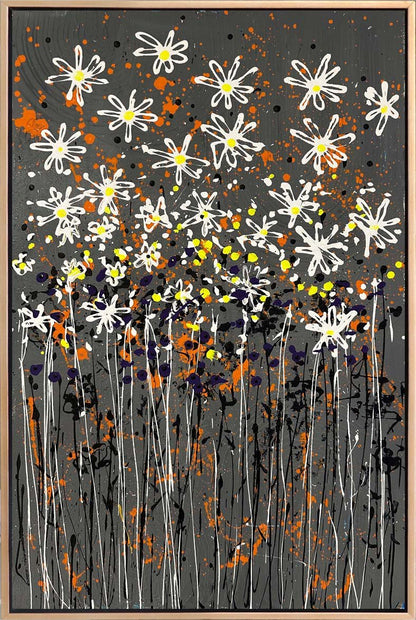 Modern Bahçe Yağlı Boya Tablosu