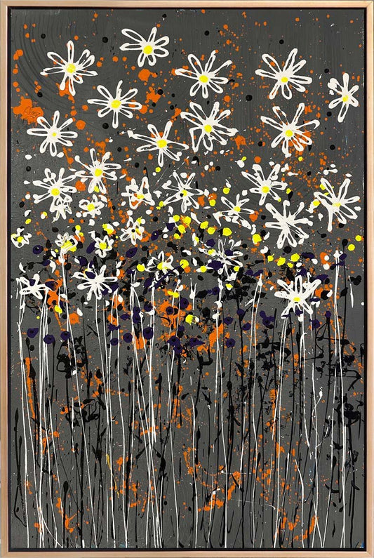 Modern Bahçe Yağlı Boya Tablosu