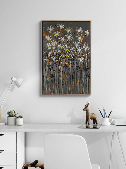 Modern Bahçe Yağlı Boya Tablosu