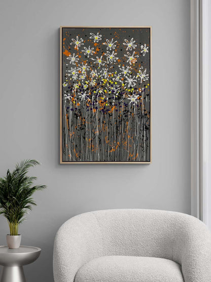 Modern Bahçe Yağlı Boya Tablosu