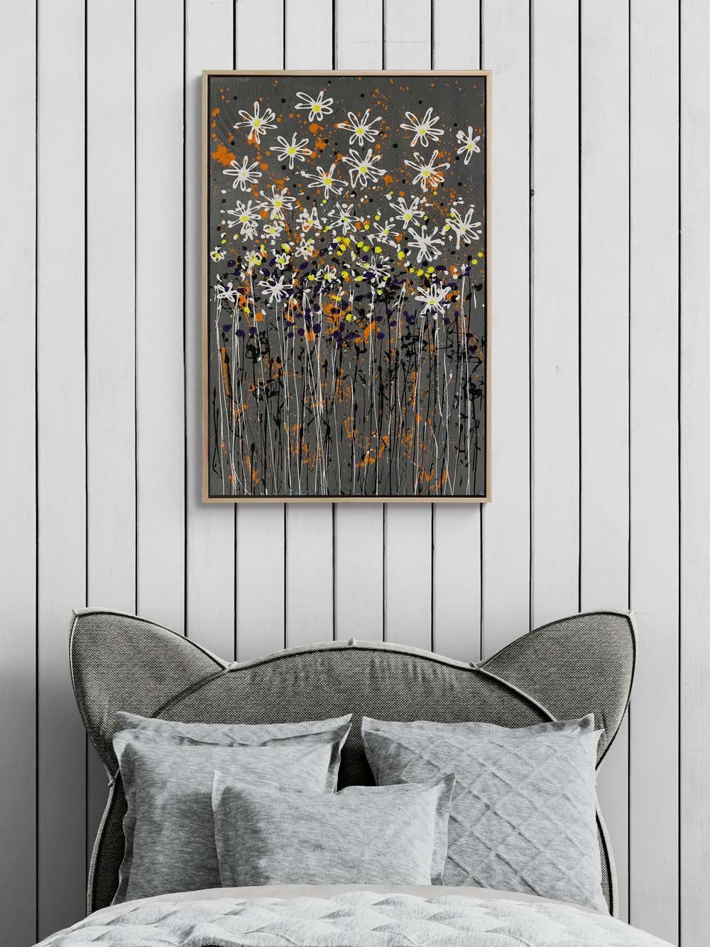 Modern Bahçe Yağlı Boya Tablosu