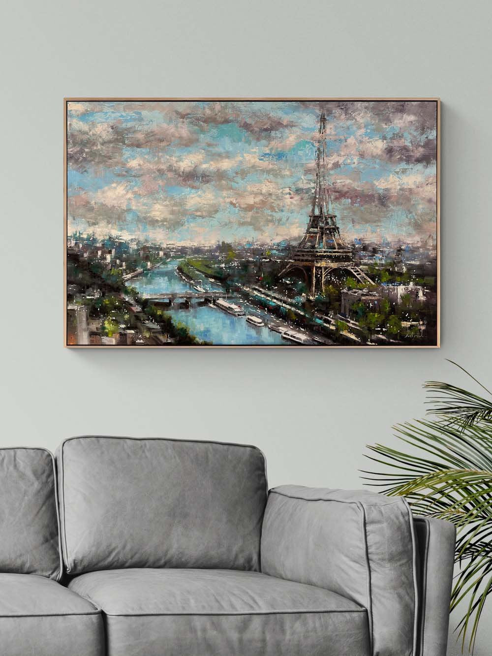 Paris'te Bir Akşam Yağlı Boya Tablosu