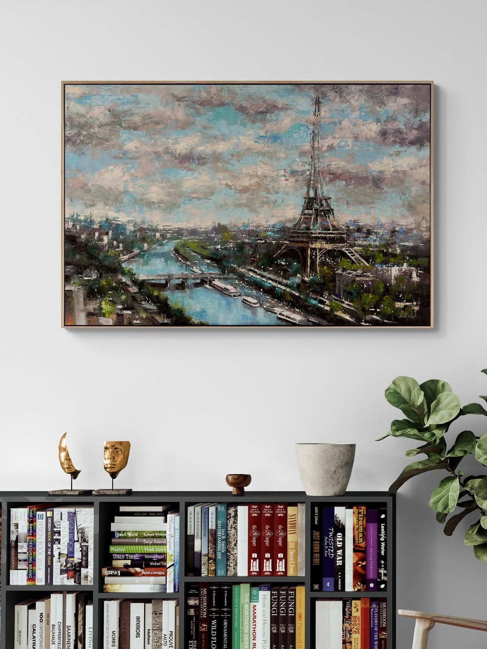 Paris'te Bir Akşam Yağlı Boya Tablosu